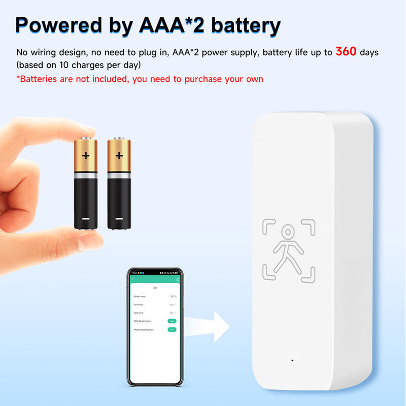 10G Millimeter Wave Radar Human Motion Sensor | WiFi Zigbee Version Optional, Tuya Smart Presence Sensor with Temp Humidity Lux Monitor
