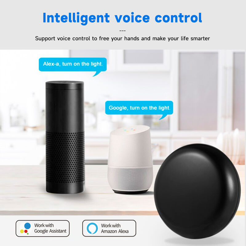Tuya ZigBee Smart IR Remote Control Universal Infrared Blaster with DIY Learning Function, 360° Coverage, Voice Control, Works with Alexa & Google Home (Requires Tuya Wired ZigBee Gateway)