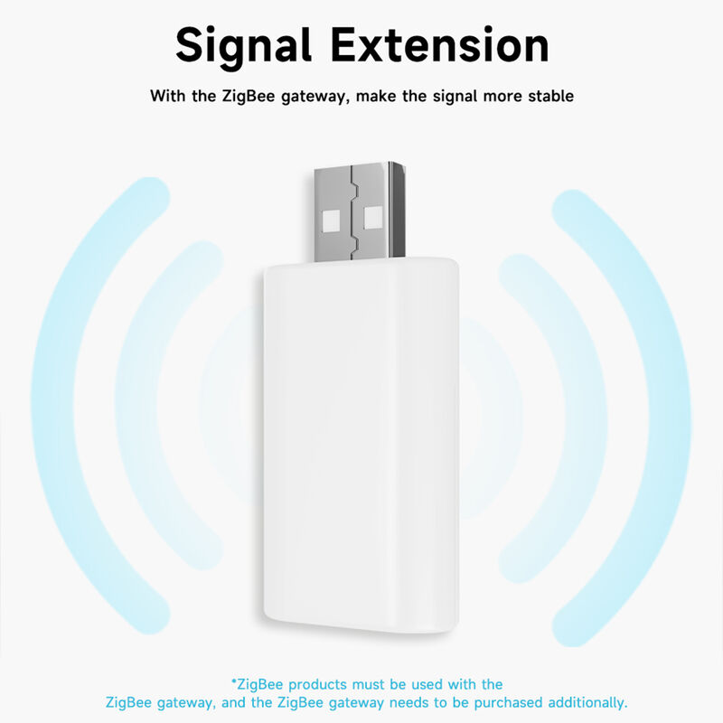 Tuya ZigBee Signal Repeater, USB Plug-and-Play Range Extender, 20-30m Coverage Expansion for Smart Home Devices, Compatible with Smart Life & Tuya App, Requires ZigBee Gateway