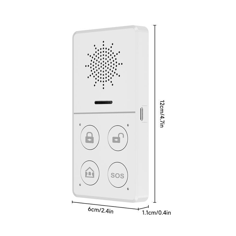 Tuya WiFi Burglar Alarm System Host – 130dB High-Pitched Siren, APP Remote Control, Auto Arm/Disarm, SOS Emergency, DIY Smart Security Kit with PIR Motion, Door Sensor, Remote & Doorbell