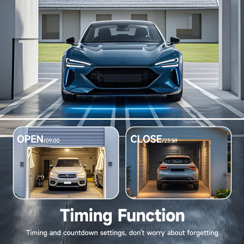 Smart Garage Door Controller – Tuya WiFi/ZigBee Garage Door Opener Module, APP Remote Control, Voice Command with Alexa & Google Home, Timing & Historical Record, Easy Installation with Door Sensor