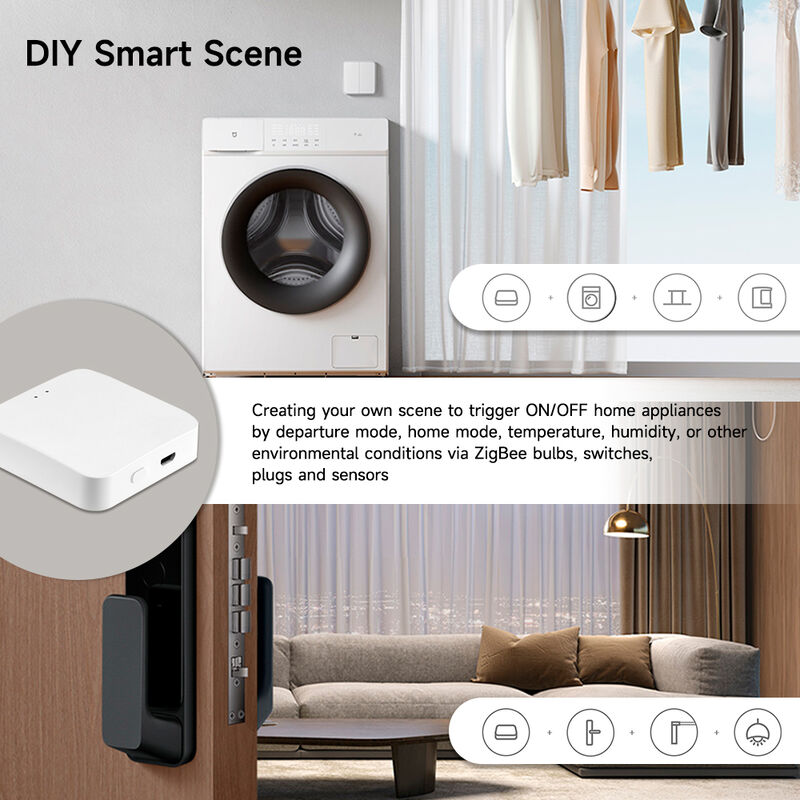 Tuya Multi-Mode Gateway, Zigbee 3.0 & Bluetooth Mesh Hub, Smart Home Control Center, APP Remote Control, Voice Control with Alexa Google Assistant, Supports Up to 128 Sub-Devices